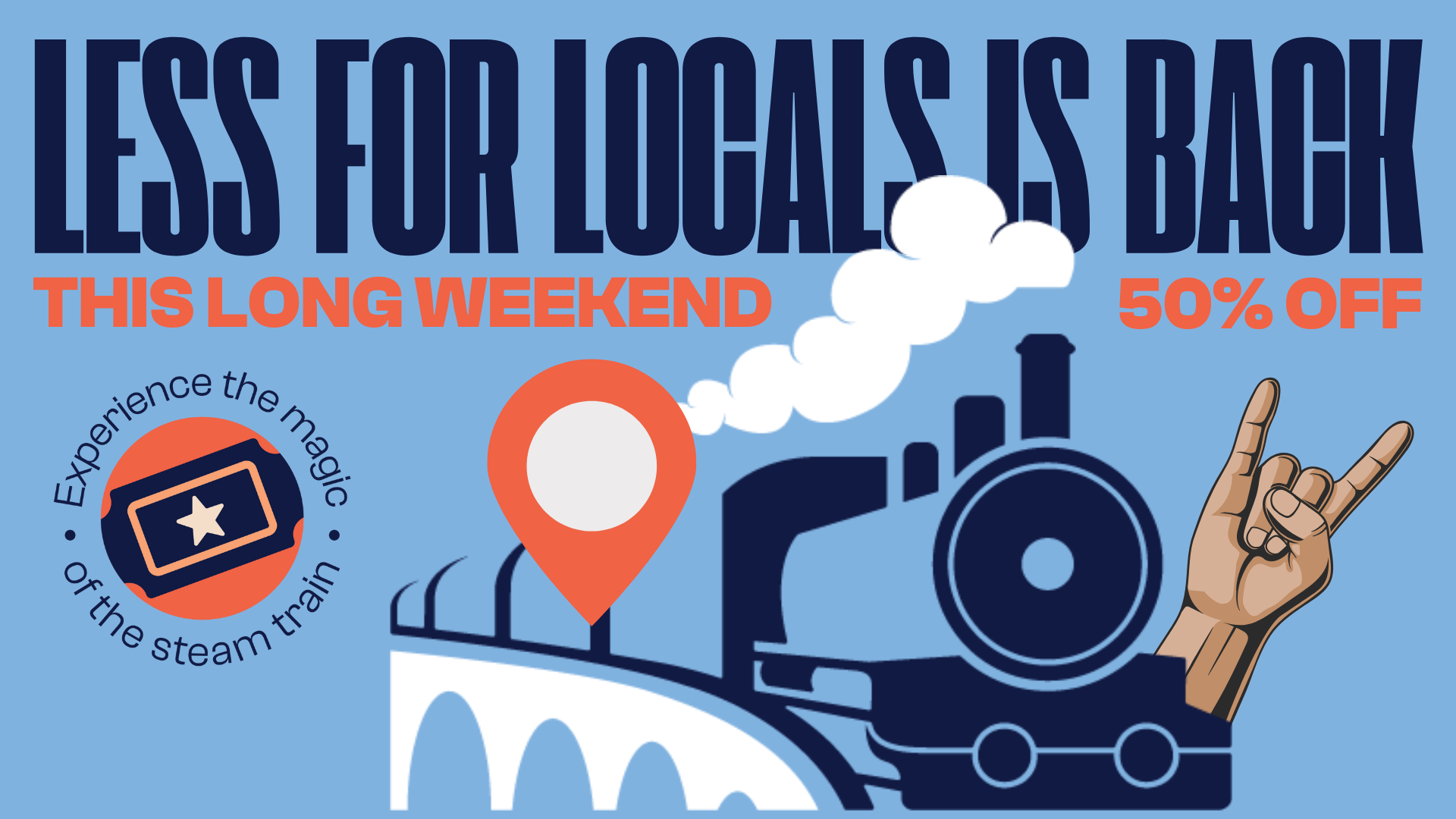 LESS FOR LOCALS AT ZIG ZAG RAILWAY